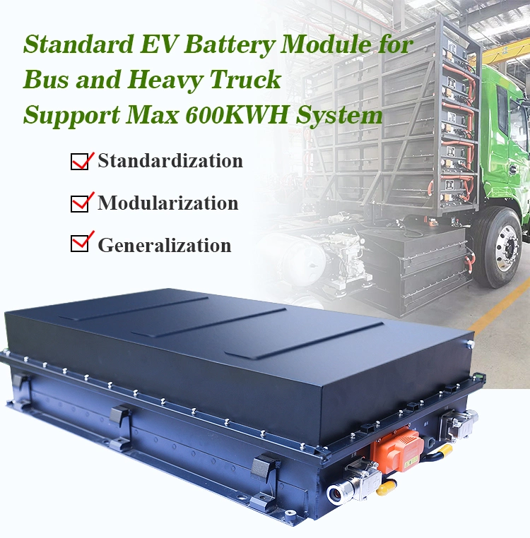Nueva batería del remolque LiFePO4 de la batería de coche eléctrico 360V 400V 500V EV, batería de litio estándar de 600V 50kwh 100kwh EV