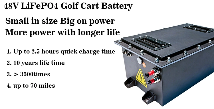 El litio Ion Battery del OEM 48V 80ah 160ah de Cts para el carro de golf, batería del poder de LiFePO4 48V 36V modificó para requisitos particulares